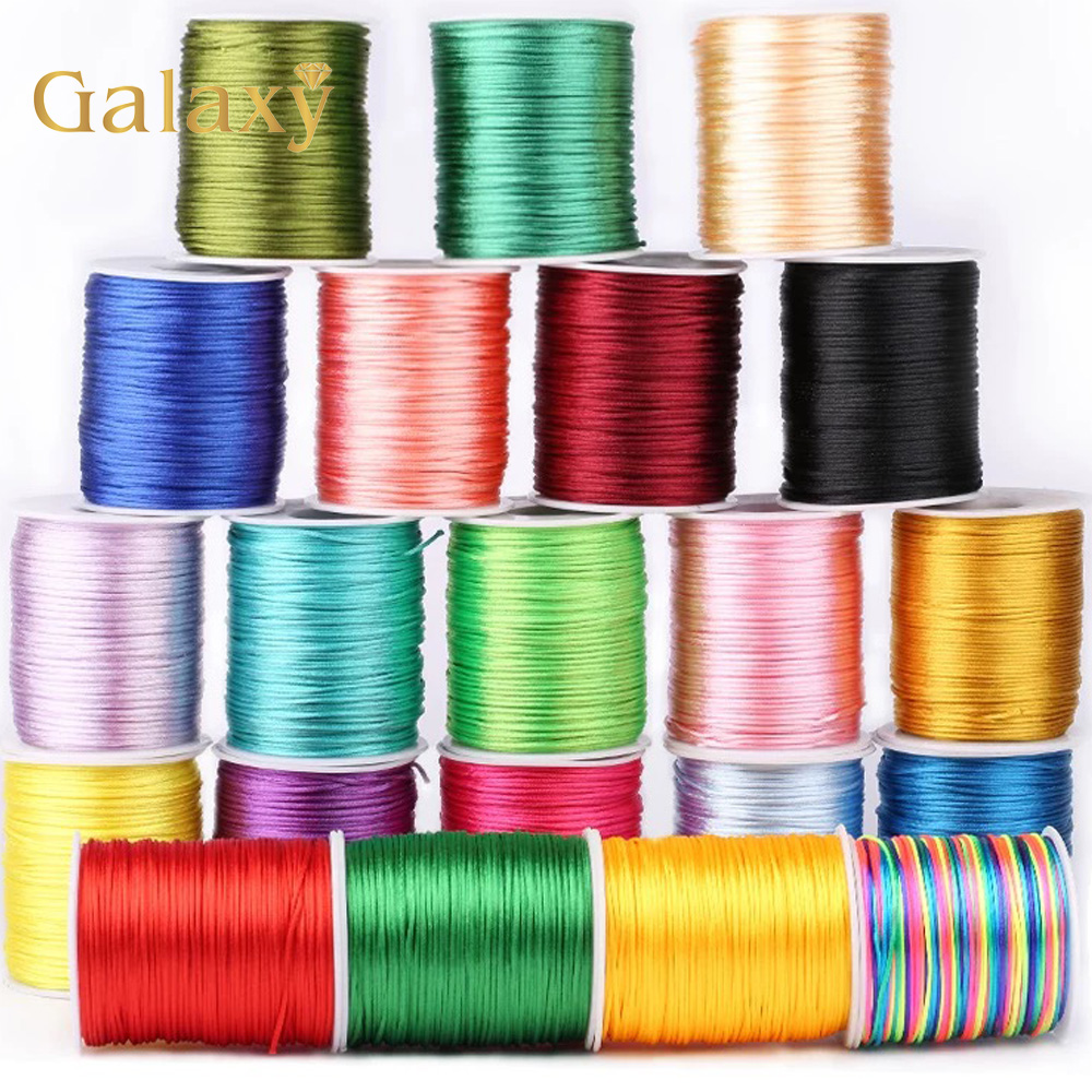 Ribbon Wired Satin - 100M/roll 1.5/2/2.5/3mm Nylon Line Cord Rope