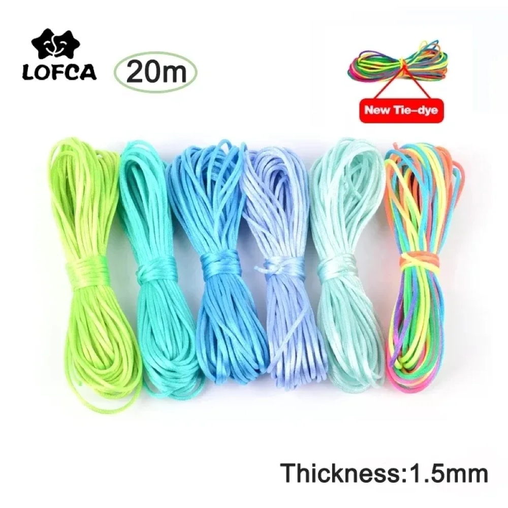 20m/lot DIY Nylon Cords 1.5mm  - Ribbon Wired Satin のレビューと価格