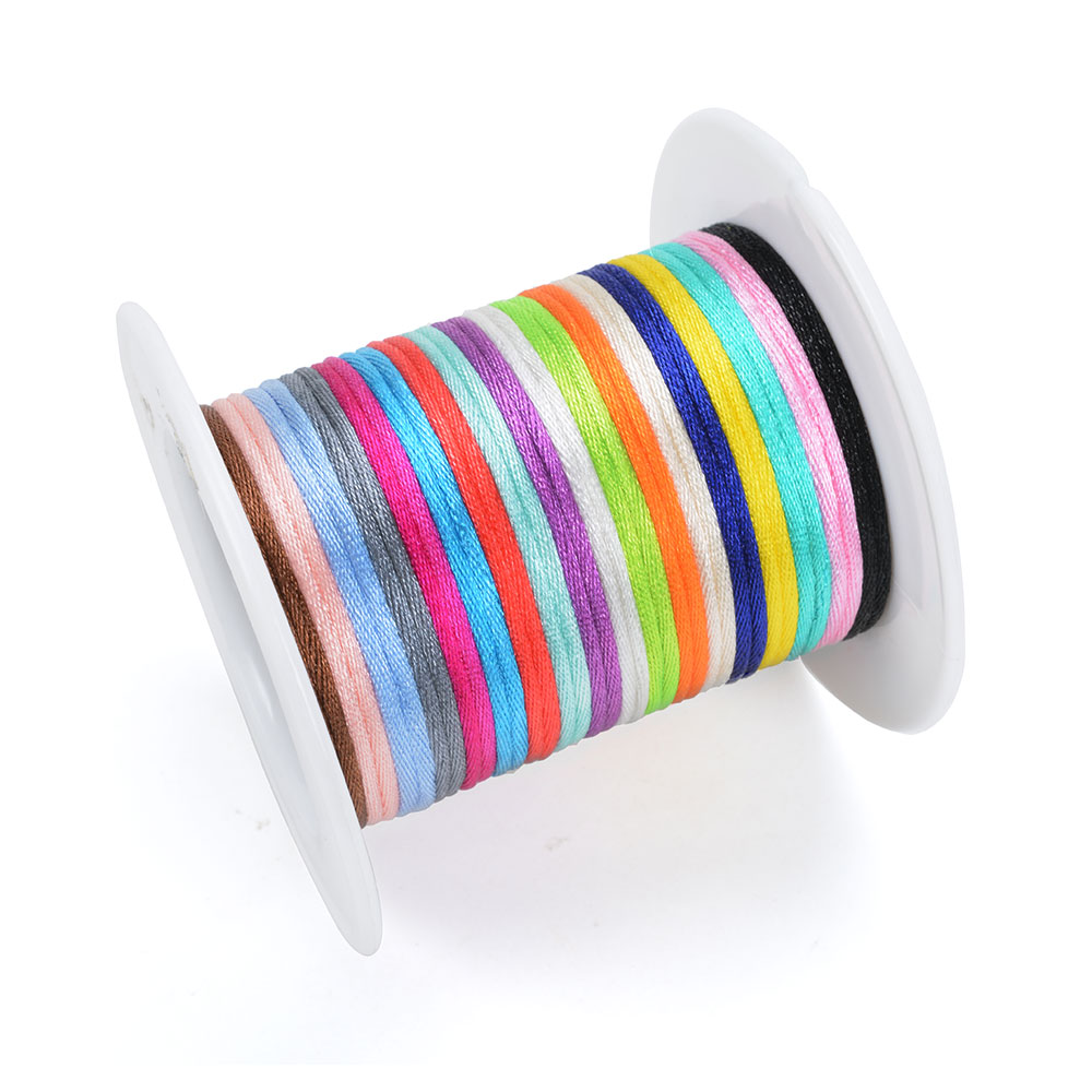 20m/lot DIY Nylon Cords 1.5mm  - Ribbon Wired Satin のレビューと価格