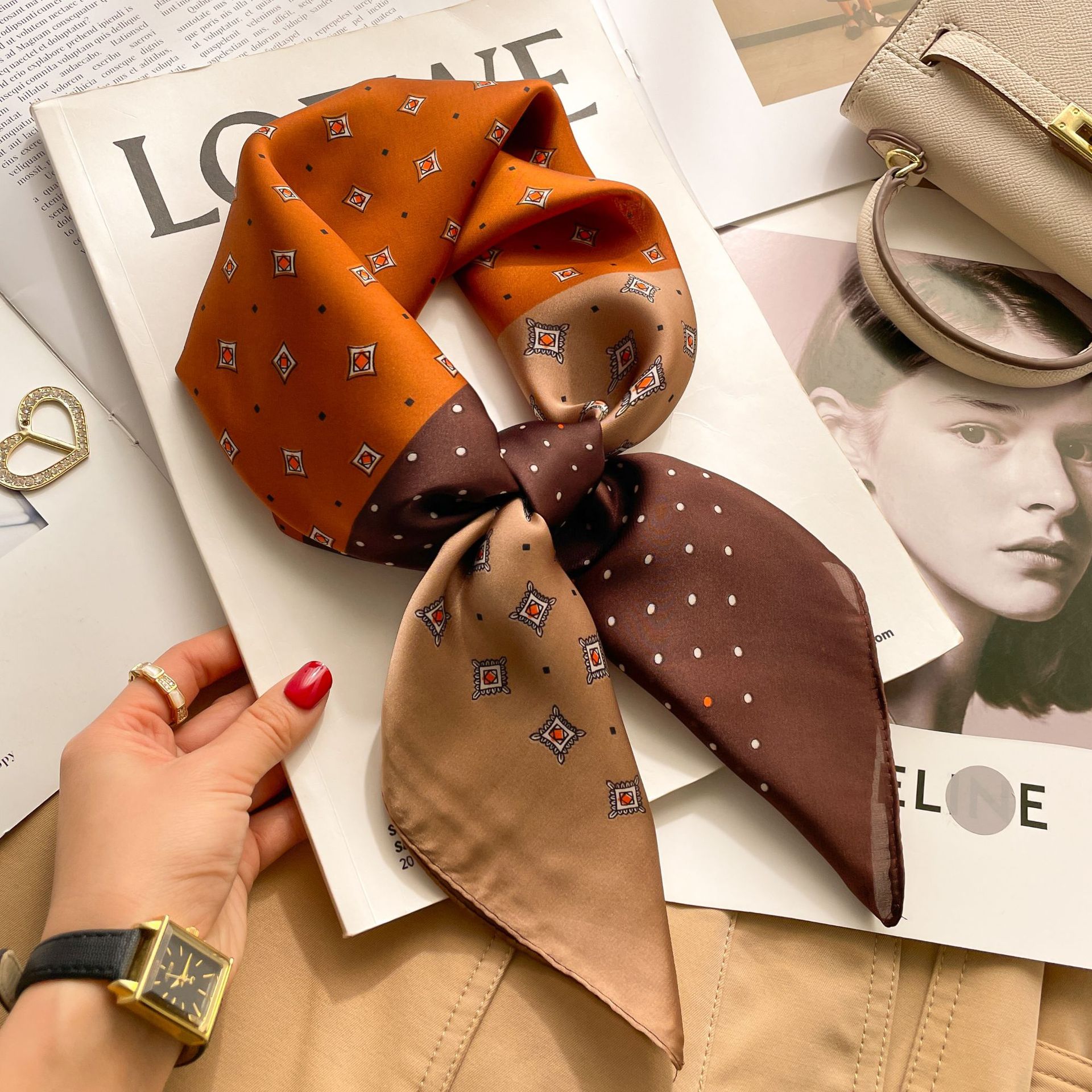 2025 Luxury Fashion Print 70*7 - Ribbon Wired Satin のレビューと価格