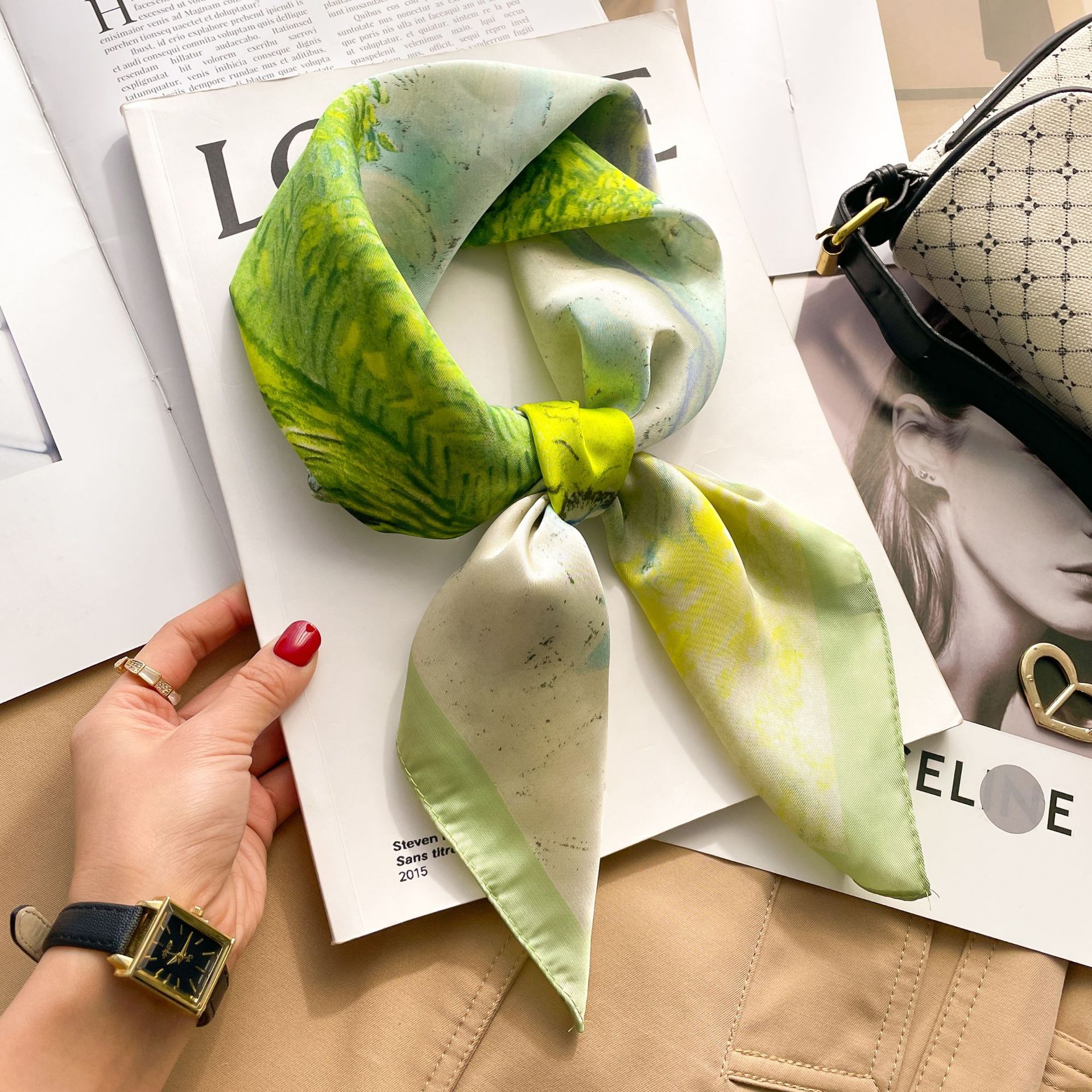 2025 Luxury Fashion Print 70*7 - Ribbon Wired Satin のレビューと価格