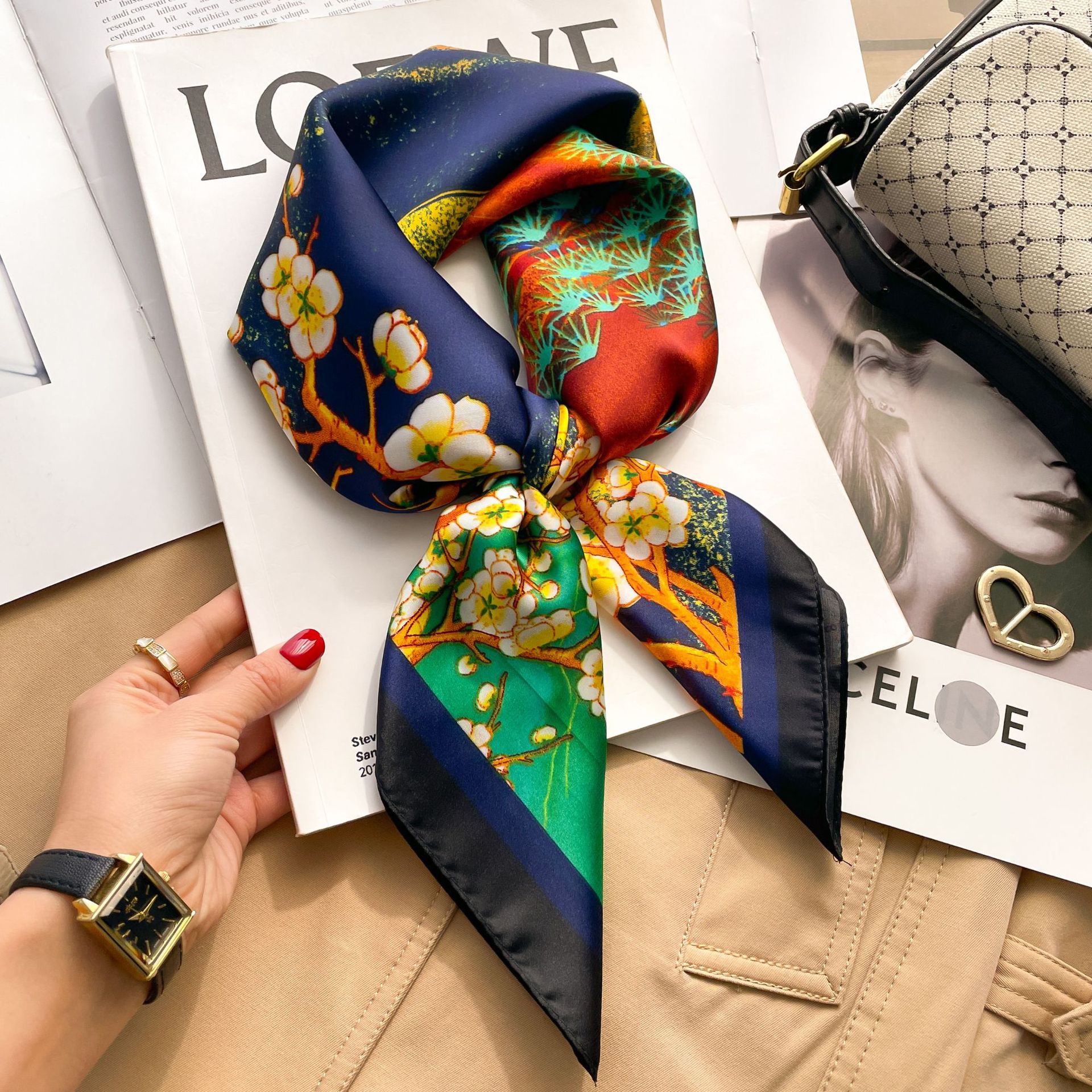 2025 Luxury Fashion Print 70*7 - Ribbon Wired Satin のレビューと価格