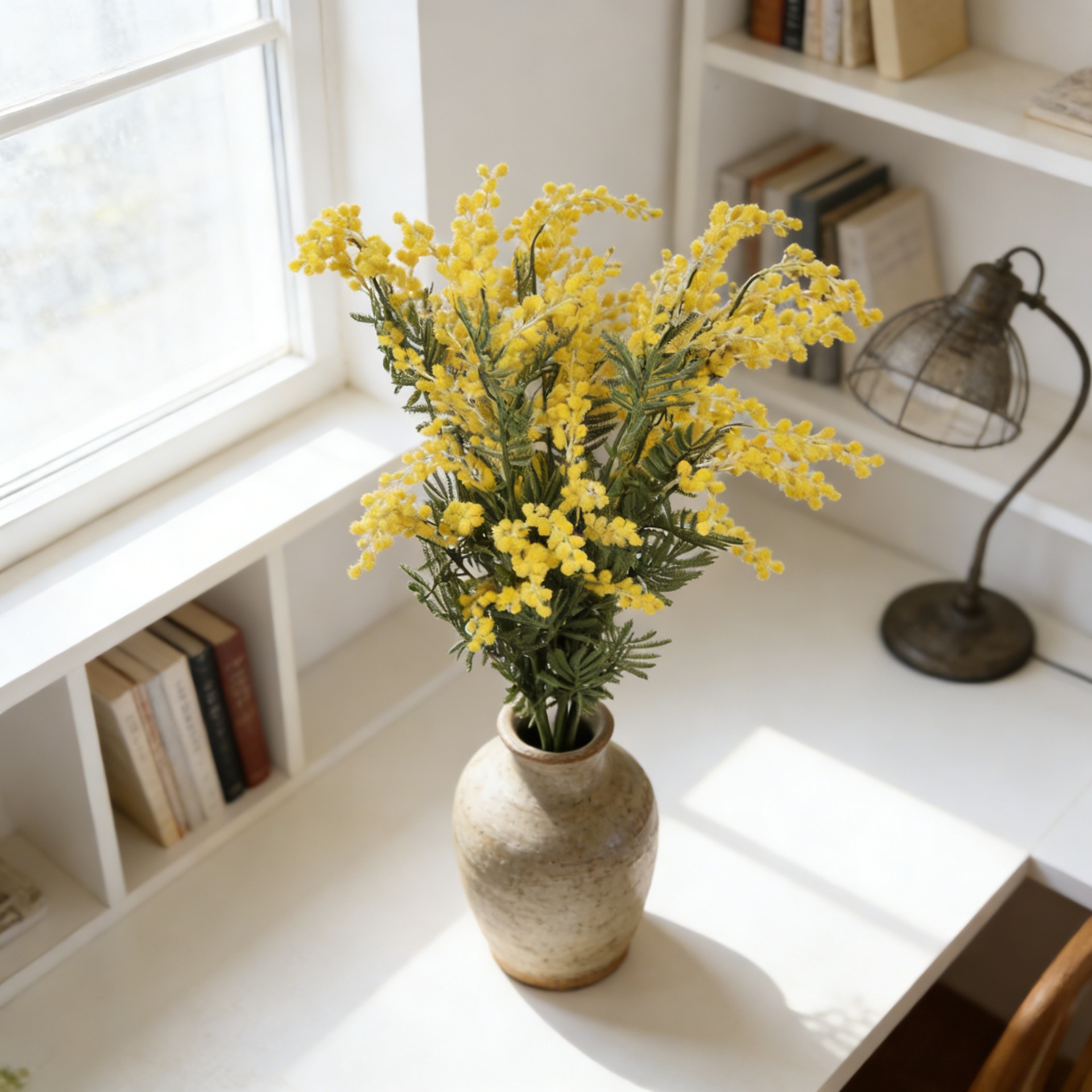 33.5 Inch Artificial Mimosa Br - Florist Supp のレビューと価格