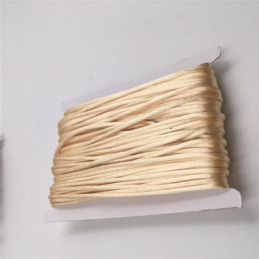2mm Khaki Satin Cord Thread Ma - Ribbon Wired Satin のレビューと価格