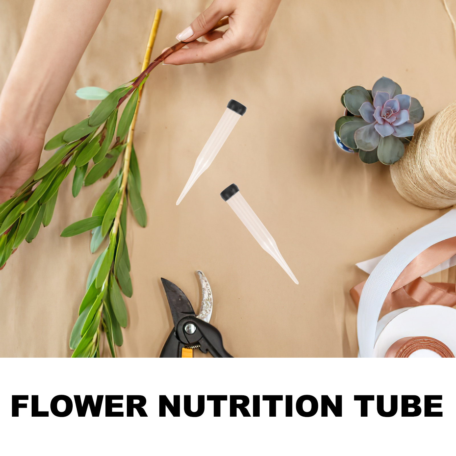 50Pcs Fresh Flower Water Tubes - Florist Supp のレビューと価格