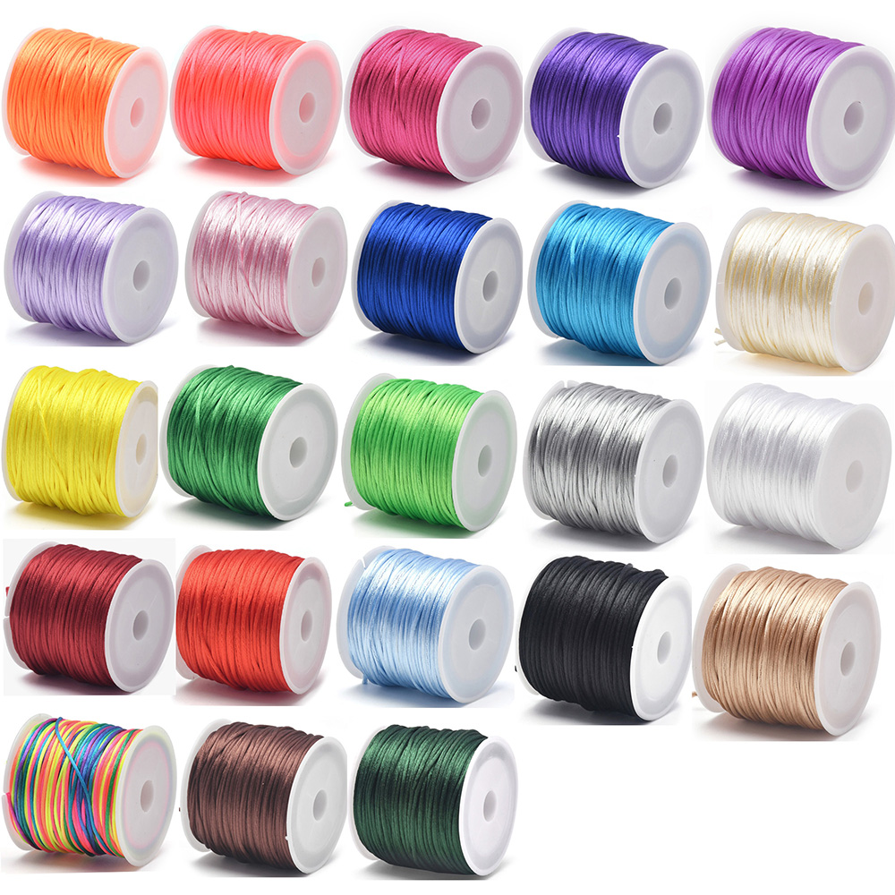 1.5mm Crafts Satin Rattail Cor - Ribbon Wired Satin のレビューと価格