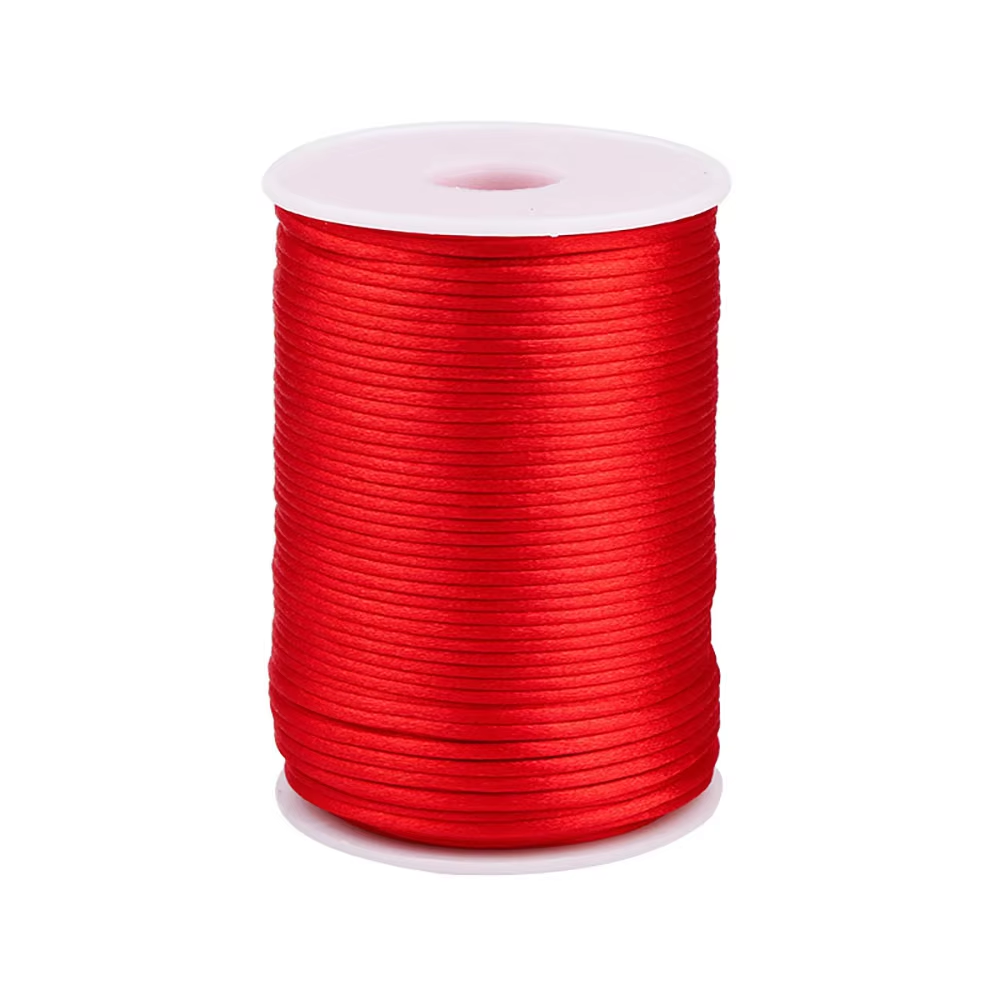100M/roll 1.5/2/2.5/3mm Nylon  - Ribbon Wired Satin のレビューと価格