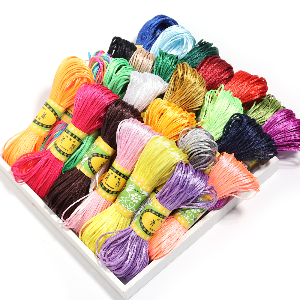 20m/lot Chinese Knotted Silk T - Ribbon Wired Satin のレビューと価格