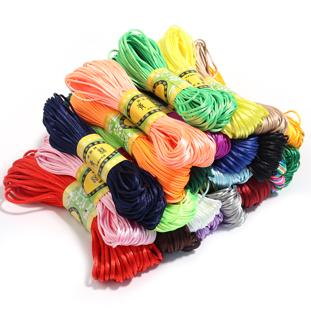 20m/lot Chinese Knotted Silk T - Ribbon Wired Satin のレビューと価格