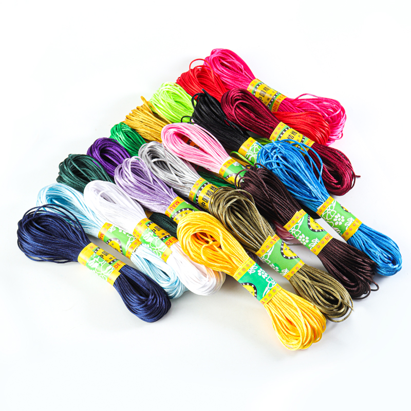 20m/lot Chinese Knotted Silk T - Ribbon Wired Satin のレビューと価格