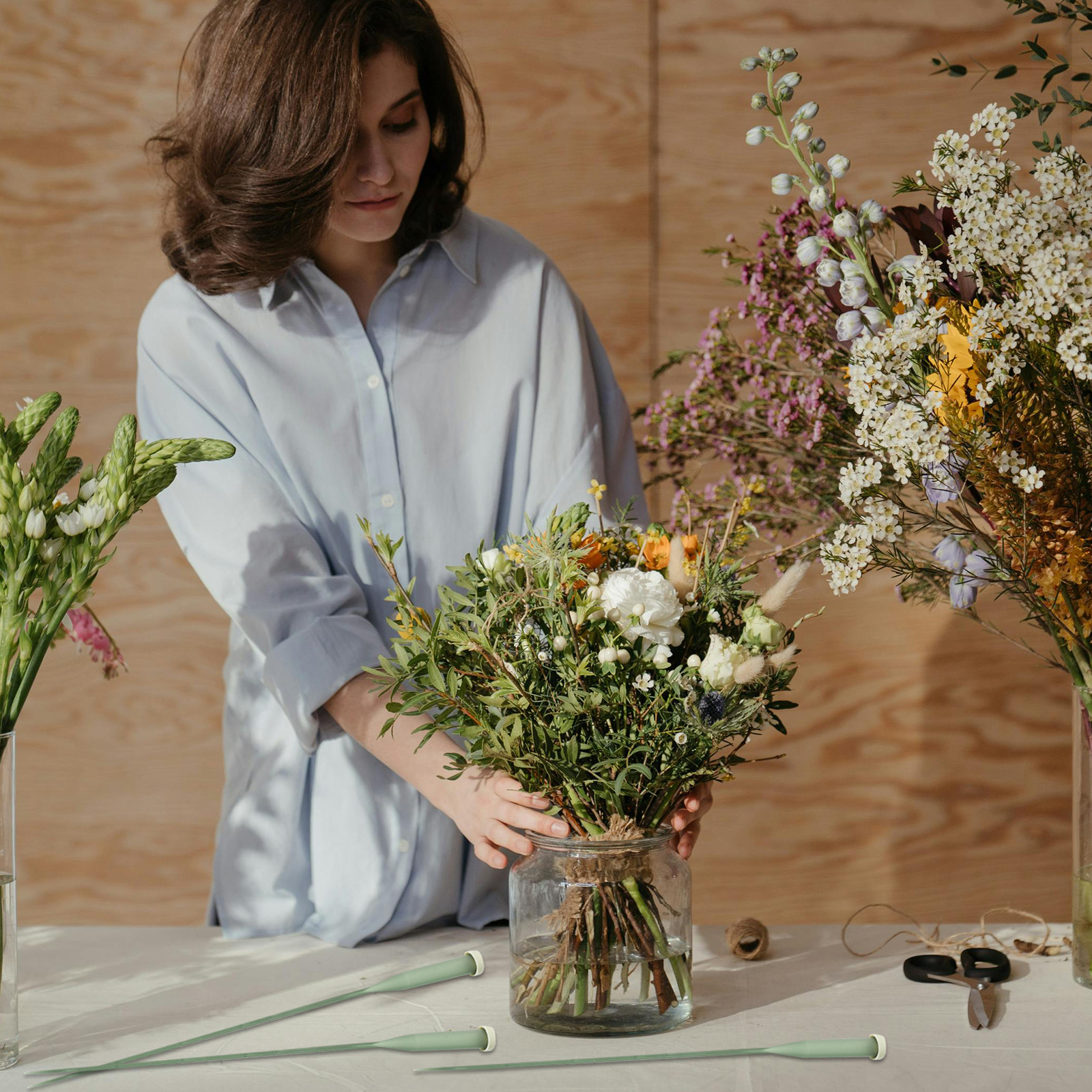 25Pcs Floral Water Tubes Plast - Florist Supp のレビューと価格